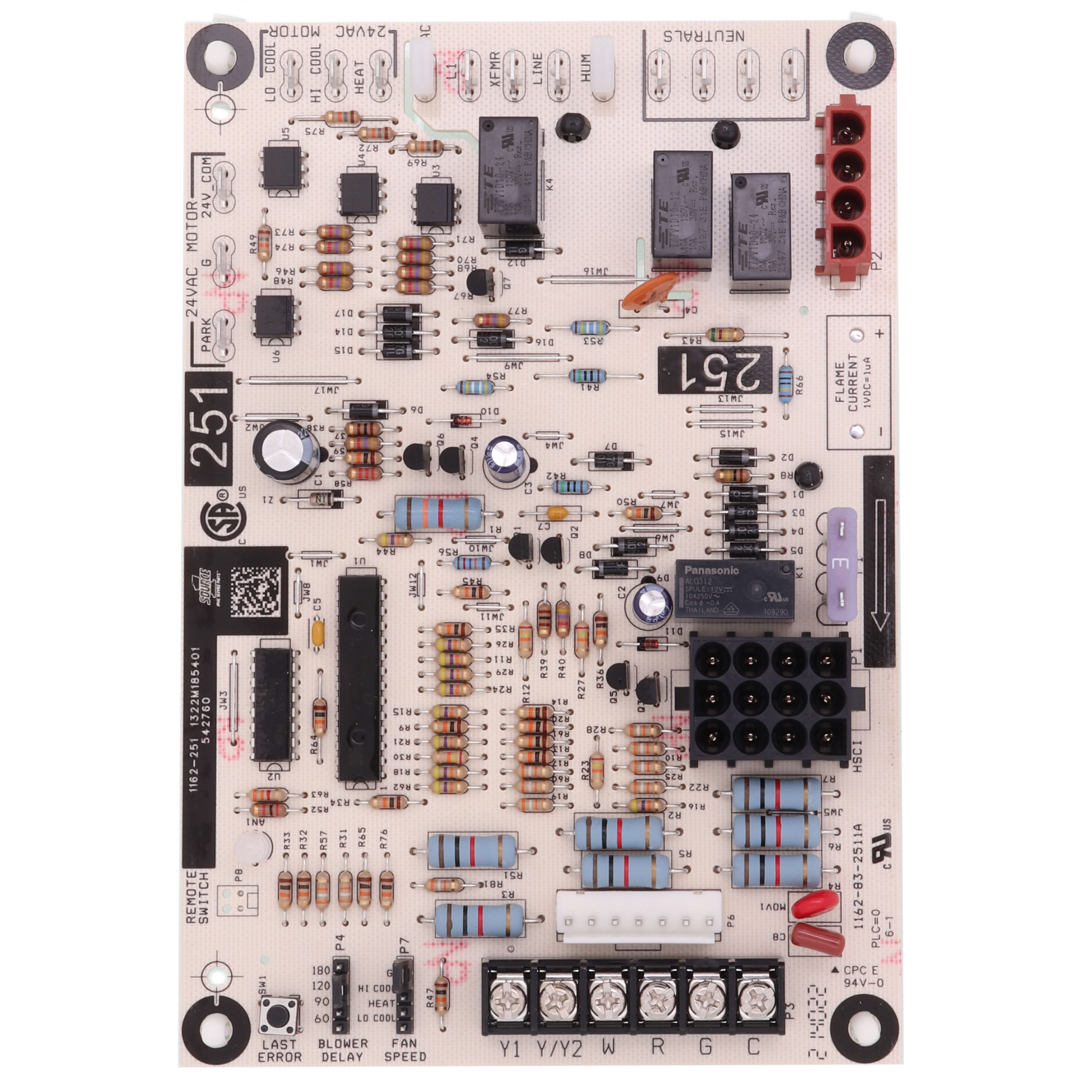 BOARD,CNTRL,SINGLE STAGE,X13 - Straps